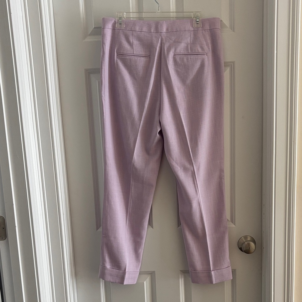Ann Taylor Lilac Cropped Pants - Picture 3 of 5
